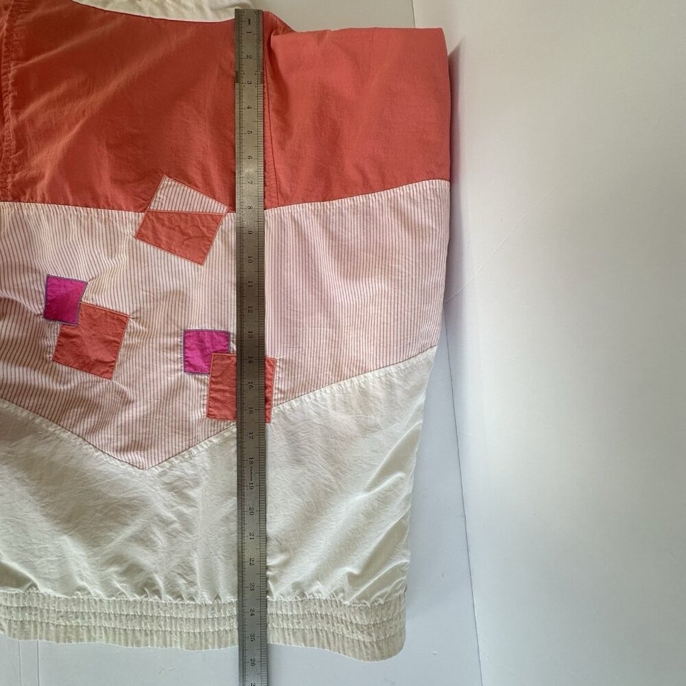 Vtg 80s 90s Tail Full Zip Windbreaker Jacket Womens L Peach Golf Tennis Granny - Picture 9 of 11
